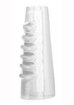 Load image into Gallery viewer, Hot Rod Xtreme Enhancer Penis Sleeve with Tiered Ridges - Clear
