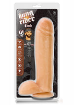 Load image into Gallery viewer, Hung Rider Butch Dildo with Balls - Vanilla - 10.5in