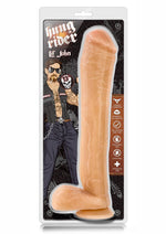 Load image into Gallery viewer, Hung Rider Lil John Dildo with Balls - Flesh/Vanilla - 13in