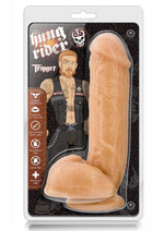 Load image into Gallery viewer, Hung Rider Trigger Dildo with Balls - Flesh/Vanilla - 8.5in