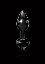Load image into Gallery viewer, Icicles No 44 Glass Anal Plug - Black