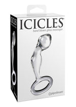 Load image into Gallery viewer, Icicles No 46 Glass Anal P-Spot Plug - Clear