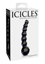 Load image into Gallery viewer, Icicles No 66 Beaded Anal Probe - Black - 4.75in