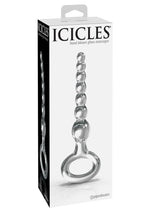 Load image into Gallery viewer, Icicles No 67 Beaded Glass Anal Probe - Clear