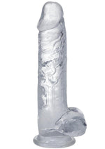 Load image into Gallery viewer, In A Bag Big Dick Dildo with Balls - Clear - 8in