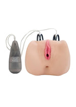 Load image into Gallery viewer, Jana Cova Dual Pleasure Vibrating Masturbator with Bullet and Remote Control - Pussy and Ass