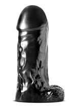 Load image into Gallery viewer, Jet Destroyer Dildo with Balls 10in - Carbon Metallic - Black