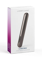 Load image into Gallery viewer, Jimmyjane Chroma Metal Rechargeable Vibrator - Grey - 5.5in
