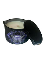 Load image into Gallery viewer, Kama Sutra Sex Magnet Blue Lotus Candle with Pour Spout - 6oz.