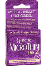 Load image into Gallery viewer, Kimono Microthin Large Condoms - Large - 3 Pack