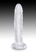 Load image into Gallery viewer, King Cock Dildo - Clear - 6in