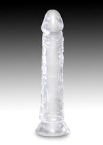 Load image into Gallery viewer, King Cock Dildo - Clear - 8in