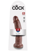 Load image into Gallery viewer, King Cock Dildo - Chocolate - 9in