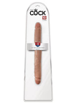 Load image into Gallery viewer, King Cock Slim Double Dildo - Caramel/Tan - 12in