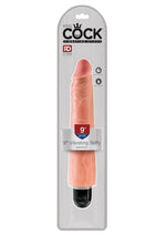 Load image into Gallery viewer, King Cock Vibrating Stiffy Dildo - Vanilla - 9in