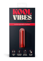 Load image into Gallery viewer, Kool Vibes Rechargeable Mini Bullet - Cherry/Red
