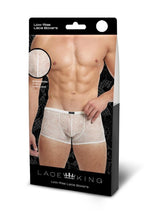 Load image into Gallery viewer, Lace King Lace Boxers - White - Medium/Small