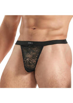 Load image into Gallery viewer, Lace King Lace G-String - Black - Medium/Small