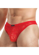 Load image into Gallery viewer, Lace King Lace Thong - Red - Medium/Small