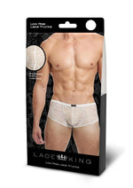 Load image into Gallery viewer, Lace King Lace Trunks - White - Medium/Small