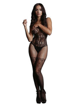 Load image into Gallery viewer, Le Desir Lace and Fishnet Bodystocking - Black - One Size