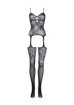 Load image into Gallery viewer, Le Desir Suspender Rhinestone Bodystocking