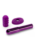 Load image into Gallery viewer, Le Wand Grand Bullet Rechargeable Silione Vibrator - Cherry/Purple