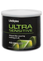 Load image into Gallery viewer, LifeStyles Ultra Sensitive 40 Preium Lubricated Latex Condoms - Bowl