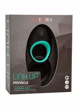 Load image into Gallery viewer, Link Up Pinnacle Vibrating Cock Ring - Black/Teal