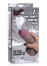 Load image into Gallery viewer, Loadz Dual Density Squirting Dildo - Chocolate - 7in