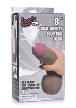 Load image into Gallery viewer, Loadz Dual Density Squirting Dildo - Chocolate - 8in