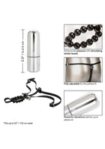 Load image into Gallery viewer, Lover's Vibrating Thong Panty Vibe with Pleasure Beads