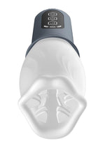 Load image into Gallery viewer, Lux Active First Class Rechargeable Rotating Masturbator - Blue/Navy/White