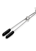 Load image into Gallery viewer, Lux Fetish Adjustable Tweezer Nipple Clips with Chain