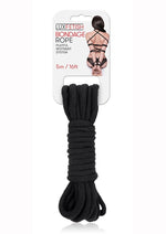 Load image into Gallery viewer, Lux Fetish Bondage Rope - Black - 5m