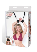 Load image into Gallery viewer, Lux Fetish Closet Cuffs Adjustable Playful Restraint System - Black - 4 Piece Set