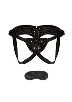 Load image into Gallery viewer, Lux Fetish Diamond Velvet Strap-On Corset Adjustable