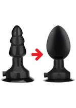 Load image into Gallery viewer, Lux Fetish Inflatable Vibrating Butt Plug with Suction Base and Remote Control