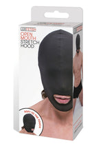 Load image into Gallery viewer, Lux Fetish Open Mouth Stretch Hood - Black