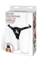 Load image into Gallery viewer, Lux Fetish Patent Leather Strap-On Harness Adjustable - Black
