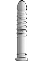 Load image into Gallery viewer, Master Series Behemoth Ribbed XL Dildo 12.25in - Glass - Clear - XLarge