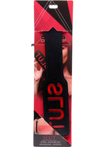 Load image into Gallery viewer, Master Series - Crimson Tied Slut Steel Enforced Spanking Paddle - Black/Red