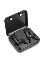 Load image into Gallery viewer, Master Series Dark Grip Vibrating Nipple Clamps - Black