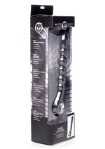 Load image into Gallery viewer, Master Series Dark Scepter Vibrating Anal Beads - Black