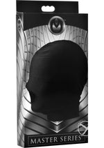 Load image into Gallery viewer, Master Series Disguise Open Mouth Hood with Padded Blindfold - Black