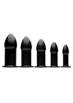 Load image into Gallery viewer, Master Series Expansion Trainer Anal Dilator - Black - 5 Piece/Set