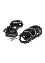 Load image into Gallery viewer, Master Series Hard Stop Double Ring Chastity Cage