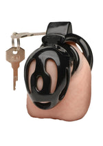 Load image into Gallery viewer, Master Series Hard Stop Double Ring Chastity Cage