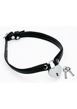 Load image into Gallery viewer, Master Series Heart Lock Choker with Keys - Black