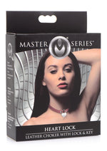 Load image into Gallery viewer, Master Series Heart Lock Choker with Keys - Red